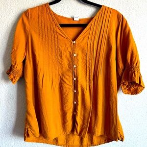 OldNavy Mustard button up shirt